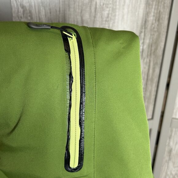 Salomon  Jacket Size M Full Zip Softshell Watch Window Green Color - Picture 11 of 12
